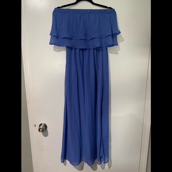 blue Maxi Dress size medium - Picture 2 of 3